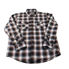 Dixxon Flannel Company Bondo Bucket Plaid Shirt Mens XL Long Sleeve Pearl Snap
