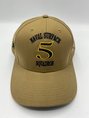 The Corps Naval Surface Squadron 5 Logo Beige Baseball Cap Hat One Size