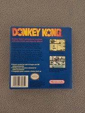 Nintendo Donkey Kong Game Boy 1994 Platformer w/ Box & Manual Included