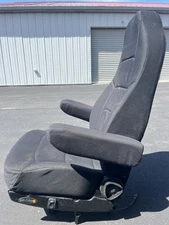 Seats Inc 189800FA631 Heritage Silver High Back Black Cloth Truck Seat