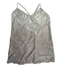 Victoria  s Secret Shimmer Satin Chemise Slip Medium Powder Pink Metallic Silver