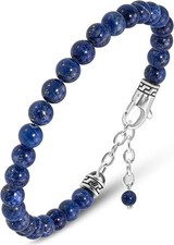   Lapis Lazuli Bracelet for Men   Premium Artisan Handcrafted Authentic Blue ...