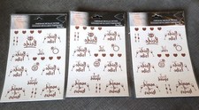 63 Peices Bridal Party Metallic Temporary Tattoos Bride Squad Bachelorette