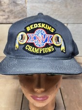 Vtg 1992 Washington Redskins Super Bowl XXVI Champs Twill NFL SnapBack Hat NWOT