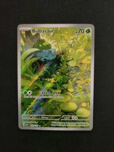 Bulbasaur Scarlet & Violet 166/165 Illustration Rare NM Condition