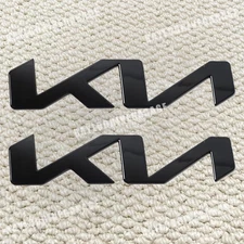 Front Hood + Rear Trunk Emblem For KN Accessories Letter Gloss Black 2022-2025