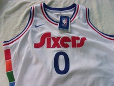 NWT Nike dri fit youth jersey, Sixers, 0, Maxey, NBA, M, 100, white
