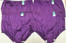 4 Pcs VANITY FAIR PERFECTLY Yours RAVISSANT 15712 Nylon Brief Sz -9 /2x Sangria