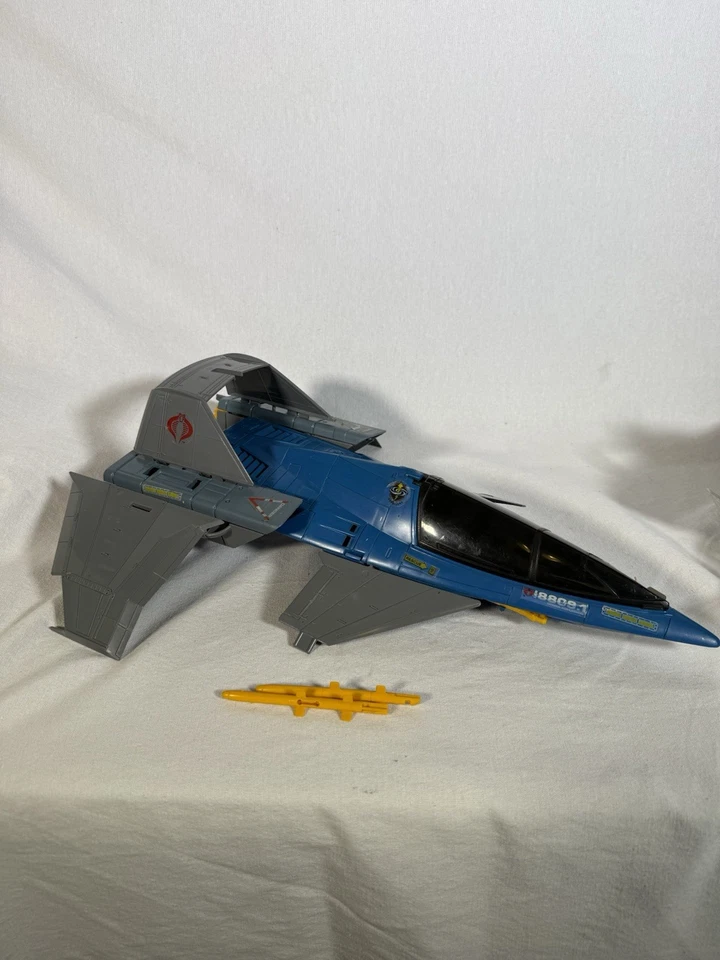 Vintage 1990 GI Joe  Cobra Hurricane VTOL NICE BLUE  - Image 2 of 4
