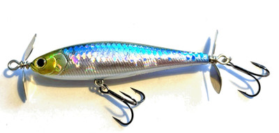 Lucky Craft B´Straight 78 Wobbler, Propbait, Kunstköder, 7,8cm, Sinking