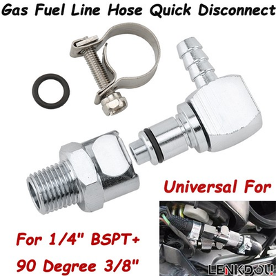 #ad #ad 1 4quot;3 8quot; Gas Fuel Line Hose Pump Metal Quick Release Disconnect Coupling Kit $30.31