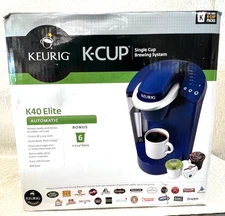 NEW Keurig K45 Elite Automatic Brewing System Blue Coffee Maker Brewer K-Cups