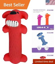 Loofa Latex Dog Toy - Squeaky Toy for All Dogs - Easy-to-Clean Squeaky Toys -...