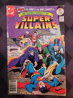 Secret Society of Super-Villains #7 Newsstand (DC Comics May-June 1977) Fine/F-