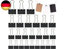75 St&uuml;ck Foldback Klammern Set, 15mm/19mm/25mm/32mm Schwarz Binder Clips