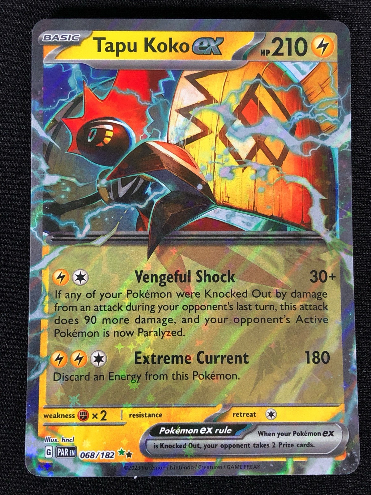 Pokemon Tapu Koko EX 068/182 Ultra Rare Holo (NM)