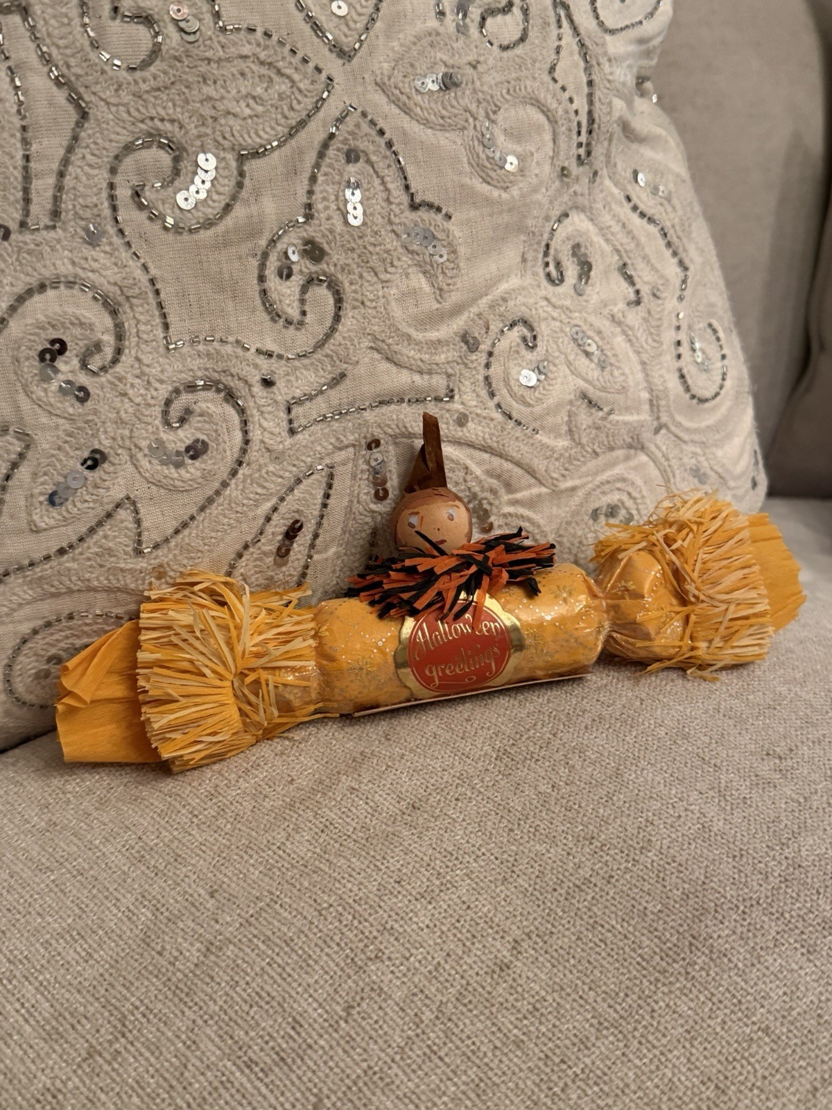 Vintage 1930s Halloween Party Cracker Pixie Elf Table Favor Unopened Rare