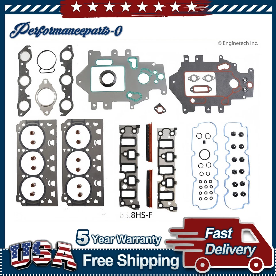 Juego de juntas de motor para Pontiac Grand Prix 2006 2007 3,8 L V6 Foto 2 de 3