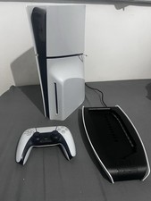 Sony PlayStation 5 Slim Disc Console 1TB White W/Controller + Venom Stand.