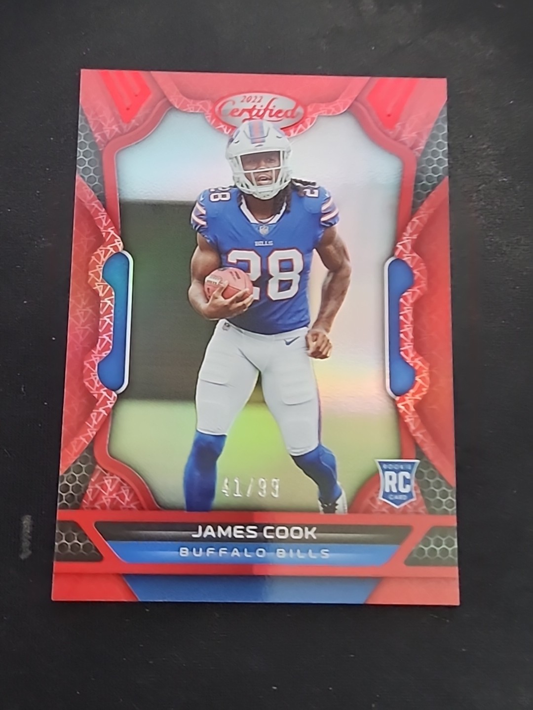 2022 Panini Certified - Rookies James Cook #109 Mirror Red /99 (RC)