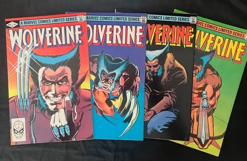 Wolverine #1-4 (1982) Lot - Frank Miller Limited Series Run! Claremont - F/VF