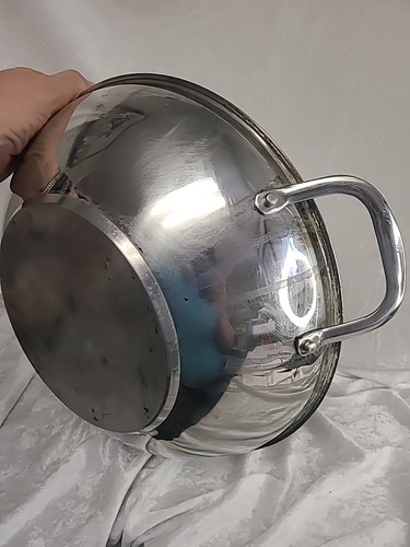 Cuisinart Model #726-38H Stir Fry Wok With Cover Large 14” Pan Stainless Steel - Picture 11 of 12