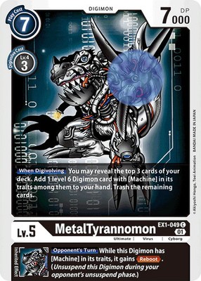 MetalTyrannomon EX1-049 C Classic Collection Digimon TCG