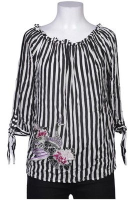 Cartoon Bluse Damen Oberteil Hemd Hemdbluse Gr. EU 36 Schwarz #qapxkfo