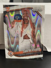 2025 Panini WNBA Prizm White Seismic Prizm Variation Saniya Rivers