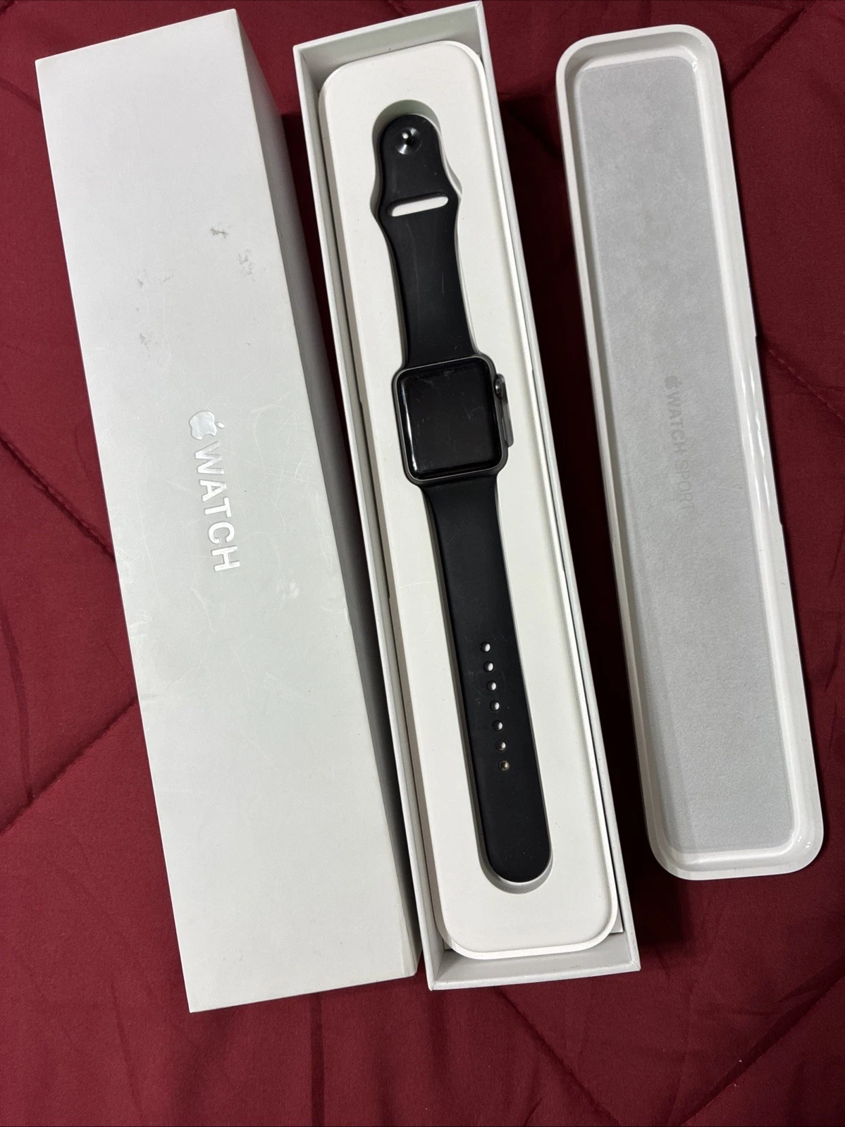 Apple Watch Generation Jen 1 Gps Space Gray Aluminum Original Box In Great Shape