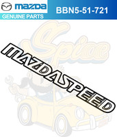 "10-12 Mazda 3 \"Mazdaspeed\" Heck Emblem Typenschild Aufkleber BBN5-51-721"