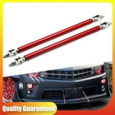 2pc Universal 8-11 Splitter Strut Rodsadjustable Black Front Lip Support Rods
