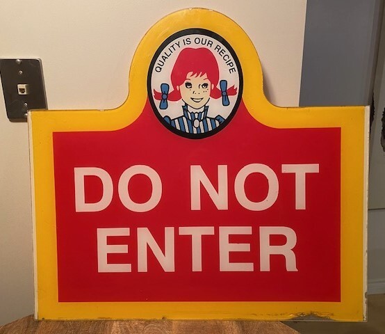wendy`s看板 ウェンディーズ エンボス看板 サイン Wendy's WENDY アメリカン