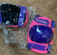 Spoke-Hedz Elbow And Knee Pad Set - Pink And Purple