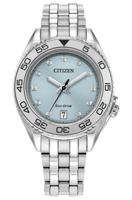 Citizen Eco-Drive Carson Women's Diamond Accent Blue Date Watch