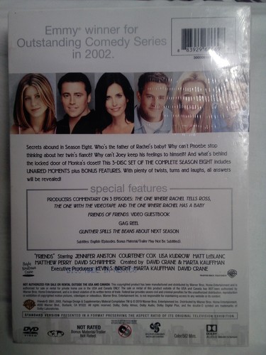 Friends: The Complete Eighth Season (25th Anniversary / DVD) NEW - 第 2/2 張圖片