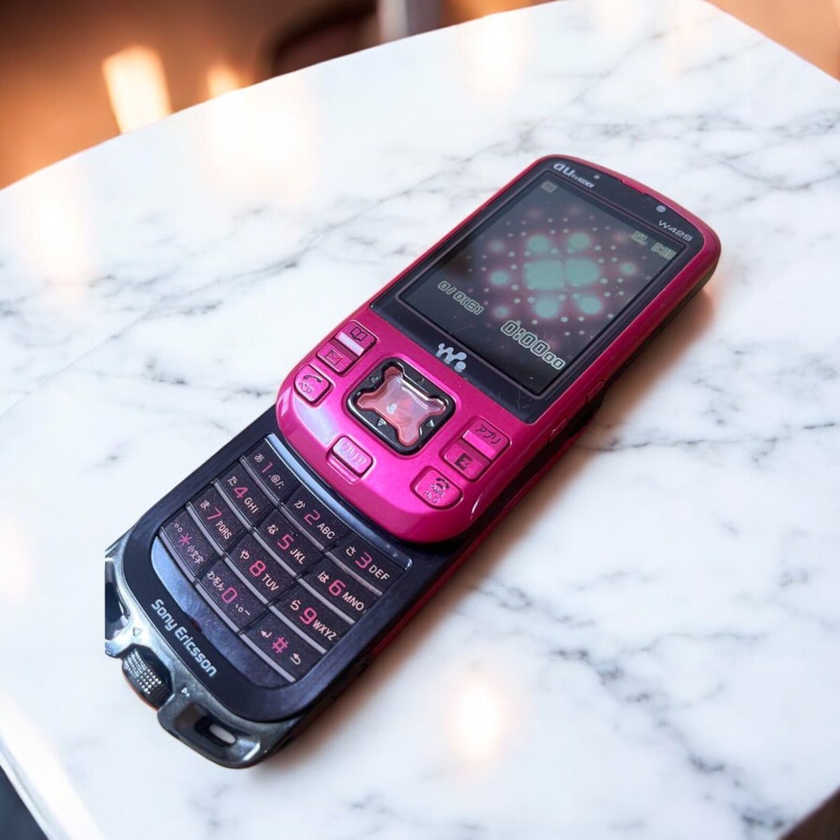 Sony Ericsson W42S ホワイト スライド式 Sony Ericsson Walkman W42S Red AU KDDI Japanese Flip Phone Keitai