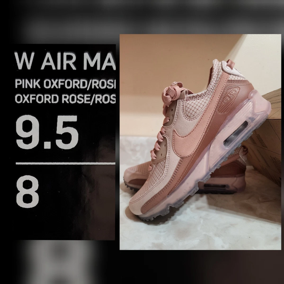 Nike Air Max Terrascape 90 Pink Oxford Sneaker Shoes DH5073 600 Women's Size 9.5
