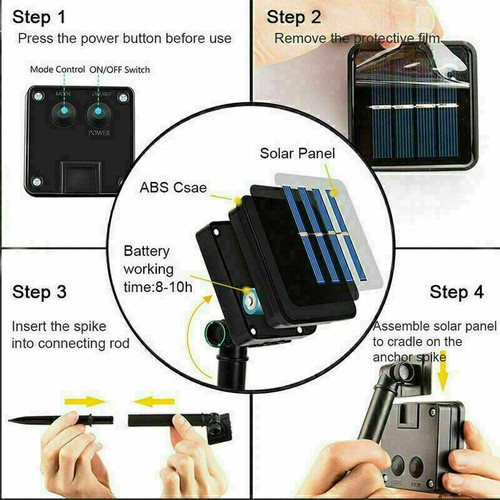 Solar Lichterkette Kugel Beleuchtung 100LED12Meter Garten Party Innen Außen Deko - Bild 10 von 15