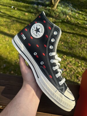Converse Chuck Taylor 70 Hi Embroidered Lips Love Men's Size 10.5