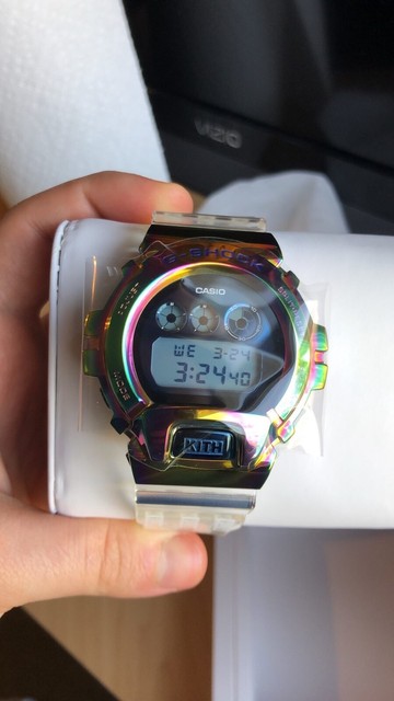 kith rainbow g shock