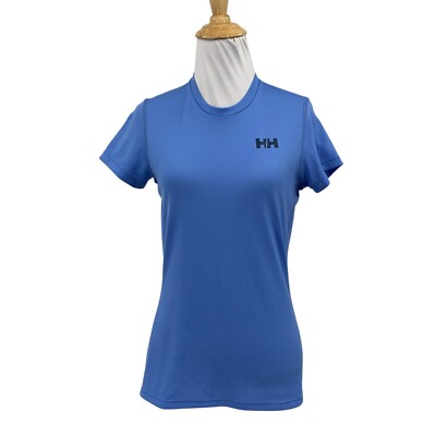 Helly Hansen T Shirt Womens XS Extra Small Blue Jay Relaxed UPF 50 Short Sleeve