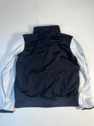 Nike Track Jacket Toddler Boys 7 Large Sportswear Just Do It Full Zip Black - Picture 6 of 7