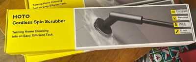 HOTO Cordless Spin Scrubber: 2.5 N·M torque, six brush heads, IPX7 rated