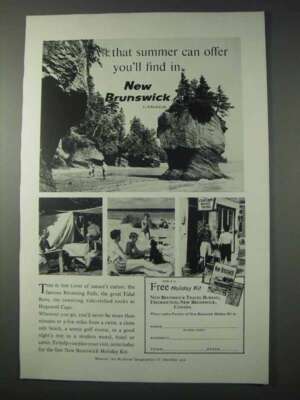 1959 New Brunswick Canada Ad - All Summer Can Offer
