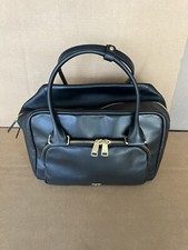 Tumi Satchel Voyageur Adrian Carryall Women's Travel Duffel Leather Black & Gold