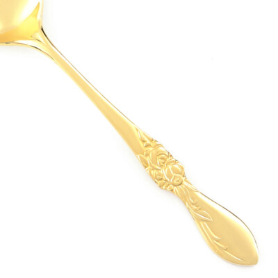 Cosmos Products GOLDEN PLANTATION ROSE Gold Electroplate CSM42G CHOICE Flatware