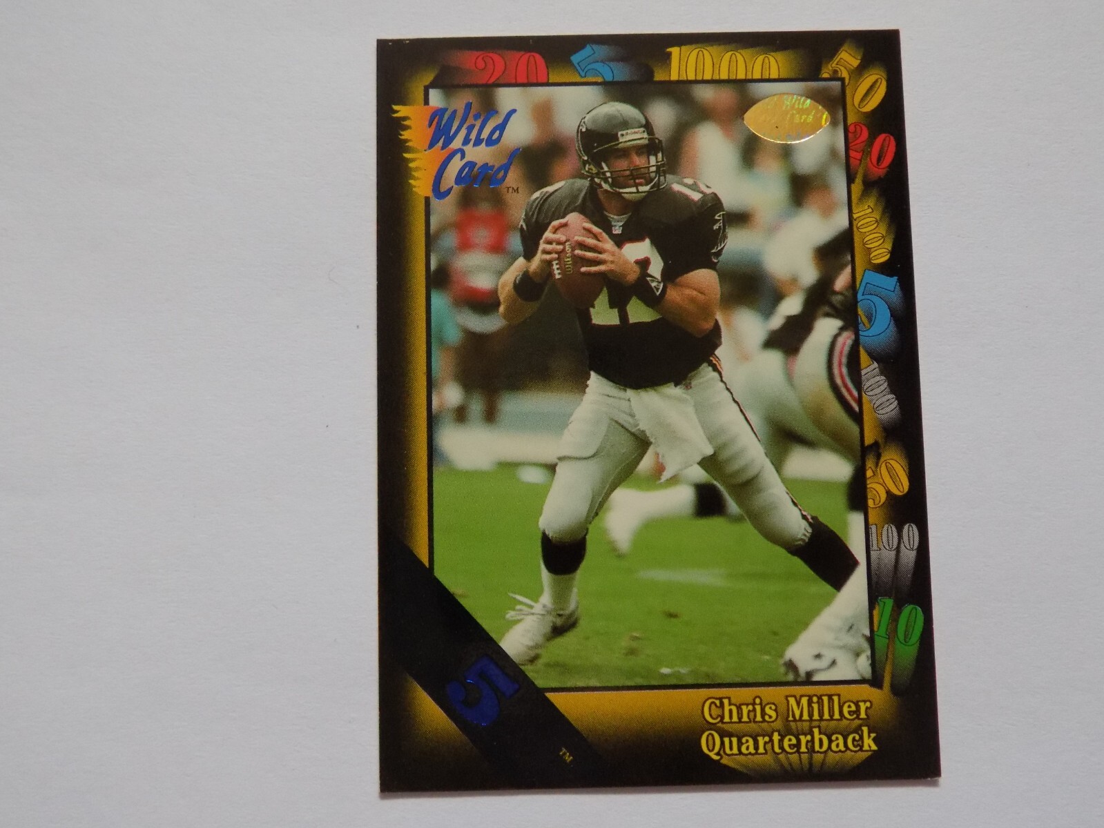 1991 Wild Card 5 Stripe Chris Miller Card #123
