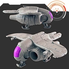 Sci-Fi Peregrine Spaceship 32mm Tabletop Terrain Miniature Set, Fiction, Space