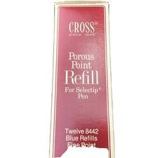 Cross refills for selectip pen Fine Blue #8522 (12 In The Box)